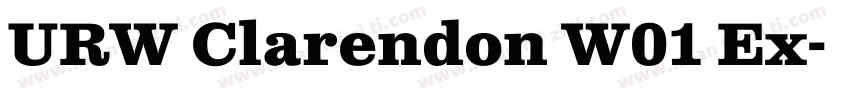 URW Clarendon W01 Ex字体转换